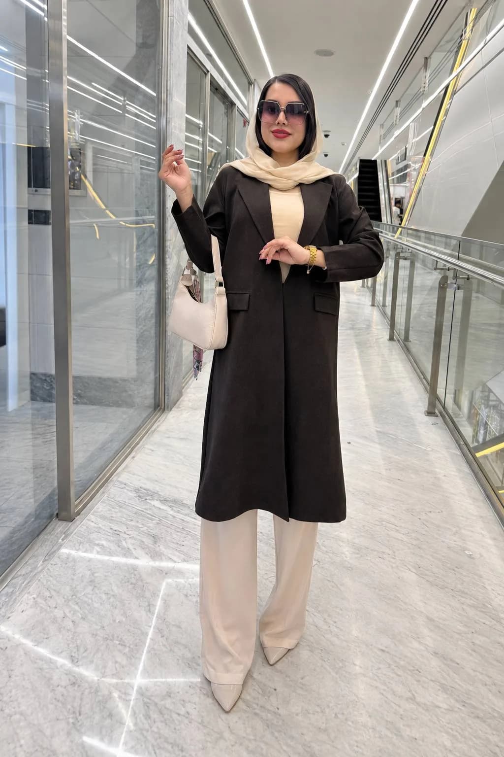 مانتو بلندزنانه جنس کارتیر کد118 — تصویر ۲
