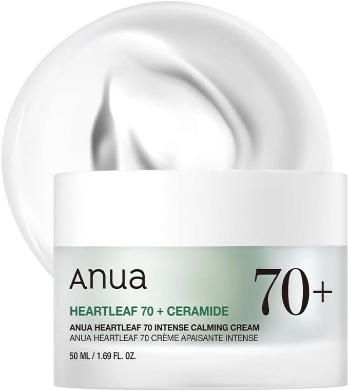 کرم مرطوب کننده آرامشبخش و ضدالتهاب آنوا هارتلیف ۷۰٪ Anua Heartleaf 70 Intense Calming Cream مناسب انواع پوست حجم 50 میلی لیتر — تصویر ۴
