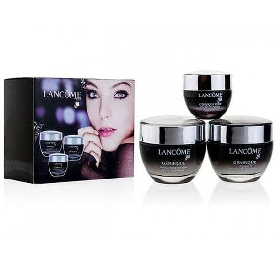 پک و ست کرم جوان‌ساز لانکوم جِنِفیک lancome genifique set کرم روز + کرم شب + دور چشم مناسب انواع پوست — تصویر ۳
