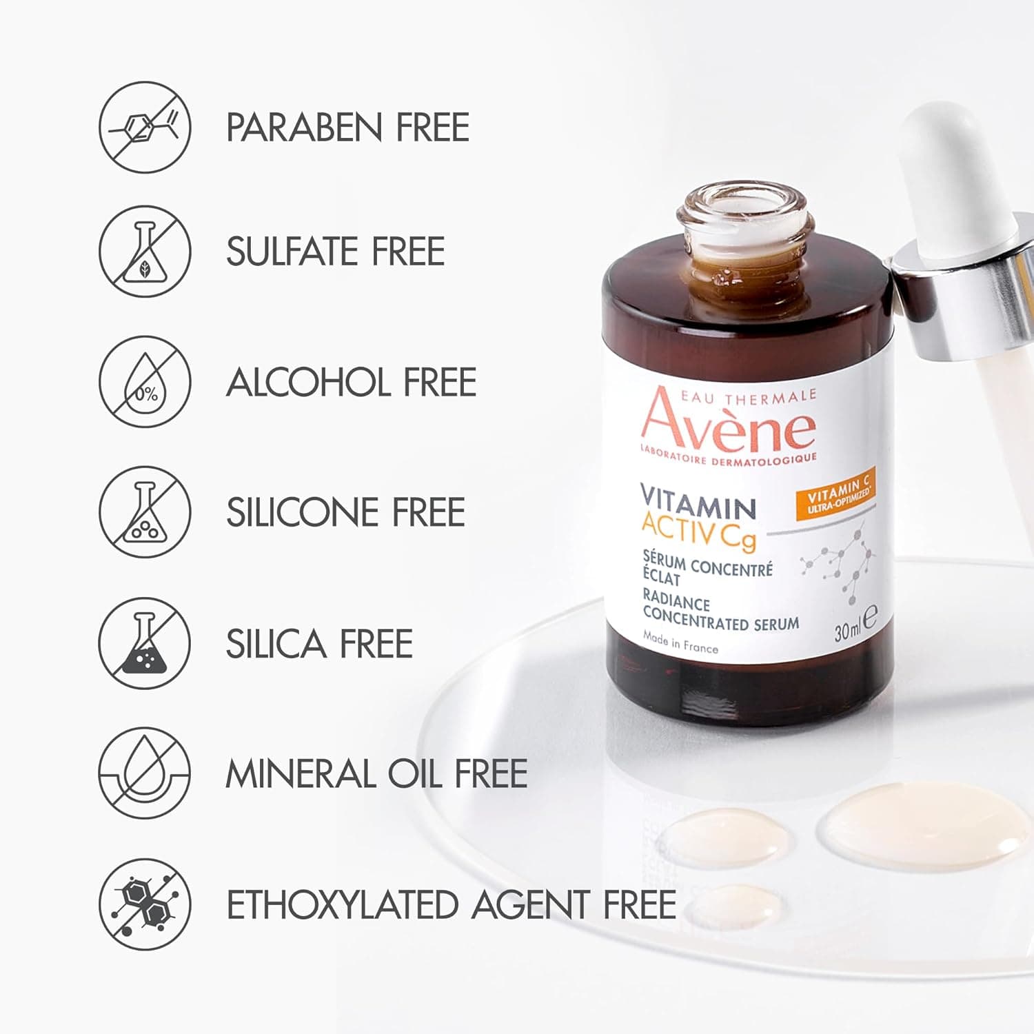 سرم روشنکننده و ضدلک ویتامین سی اون مدل Vitamin Activ Cgمناسب انواع پوست حجم 30 میلیلیتر — تصویر ۲