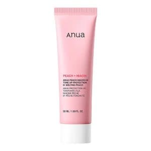 کرم ضدآفتاب روشن‌کننده پیچ نیاسین SPF 50 آنوا Anua Peach Niacin UV Tone-Up Protection مناسب انواع پوست حجم 50 میلی لیتر