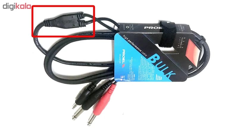 کابل مینی بنان استریو به دو بنان مونو پروئل مدل BULK505LU3 طول 3 متر کد B22035 — تصویر ۲