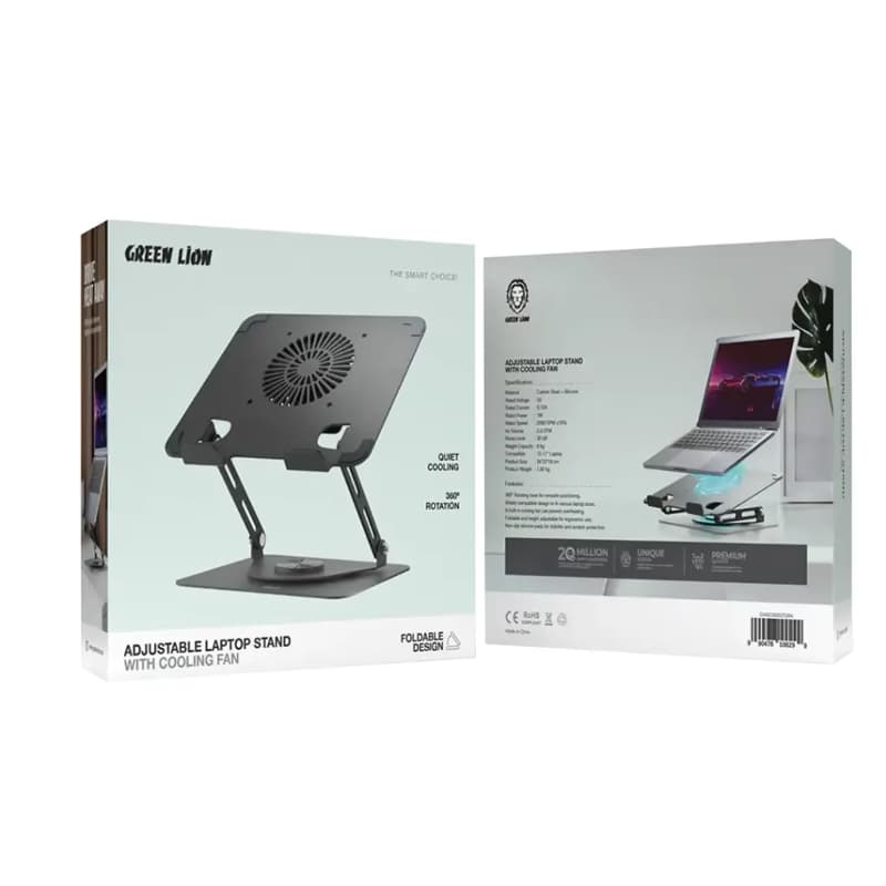 پايه لپتاپ با فن خنک کننده گرین لاین مدل GNAD360STDBK (مشکی) — تصویر ۲