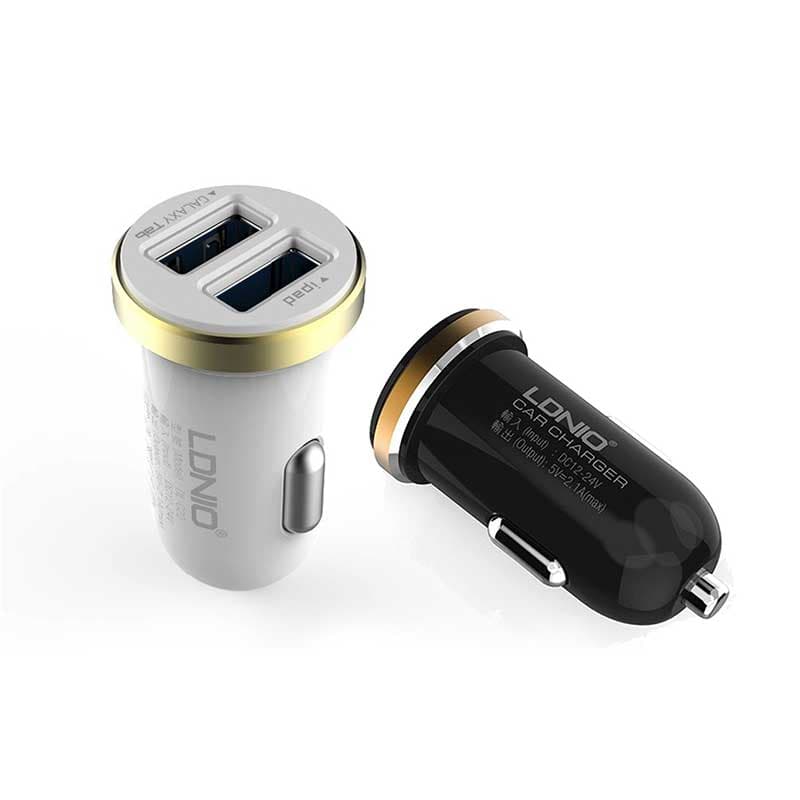 شارژر فندکی الدینیو DL-C12 همراه با کابل microUSB — تصویر ۳