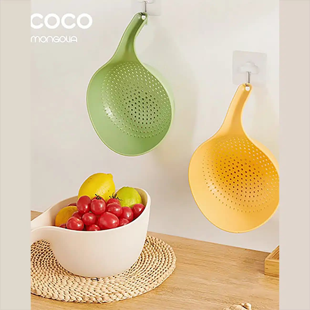 سبد آبکش و کاسه اکوکو ecoco مدل E24160 دو تیکه دسته دار — تصویر ۶