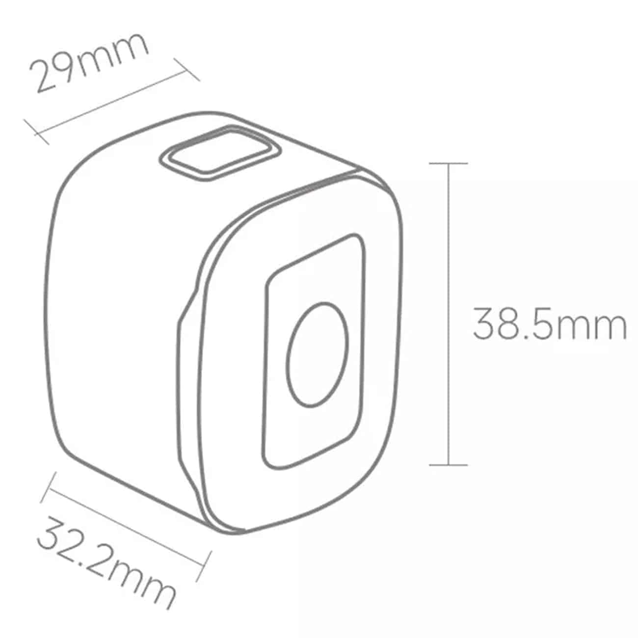 چراغ عقب دوچرخه هیمو شیائومی Xiaomi HIMO CUBE200 شارژی ضدآب — تصویر ۵