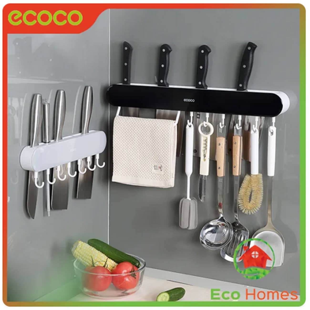 جا ابزار آشپزخانه اکوکو Ecoco مدل E2027 مناسب چاقو و ابزار — تصویر ۲