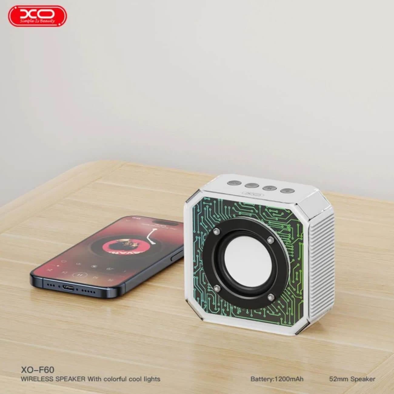 اسپیکر بلوتوثی قابل حمل ایکس او XO مدل F60 توان 3 وات — تصویر ۵
