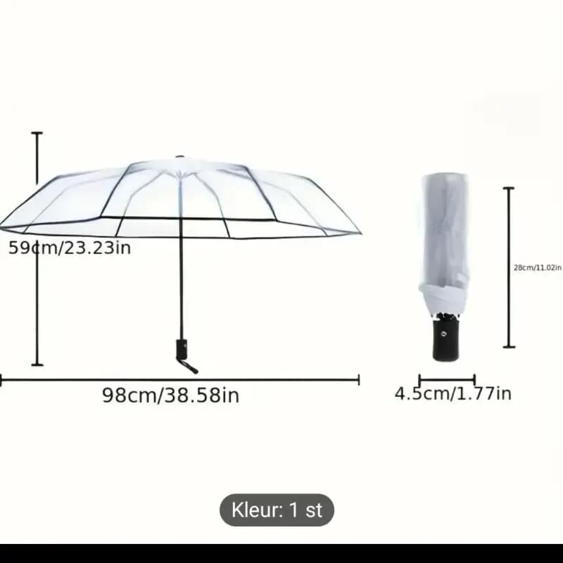 چتر شیشه ای تاشو فول اتومات سایز بزرگسال 8 فنر — تصویر ۵