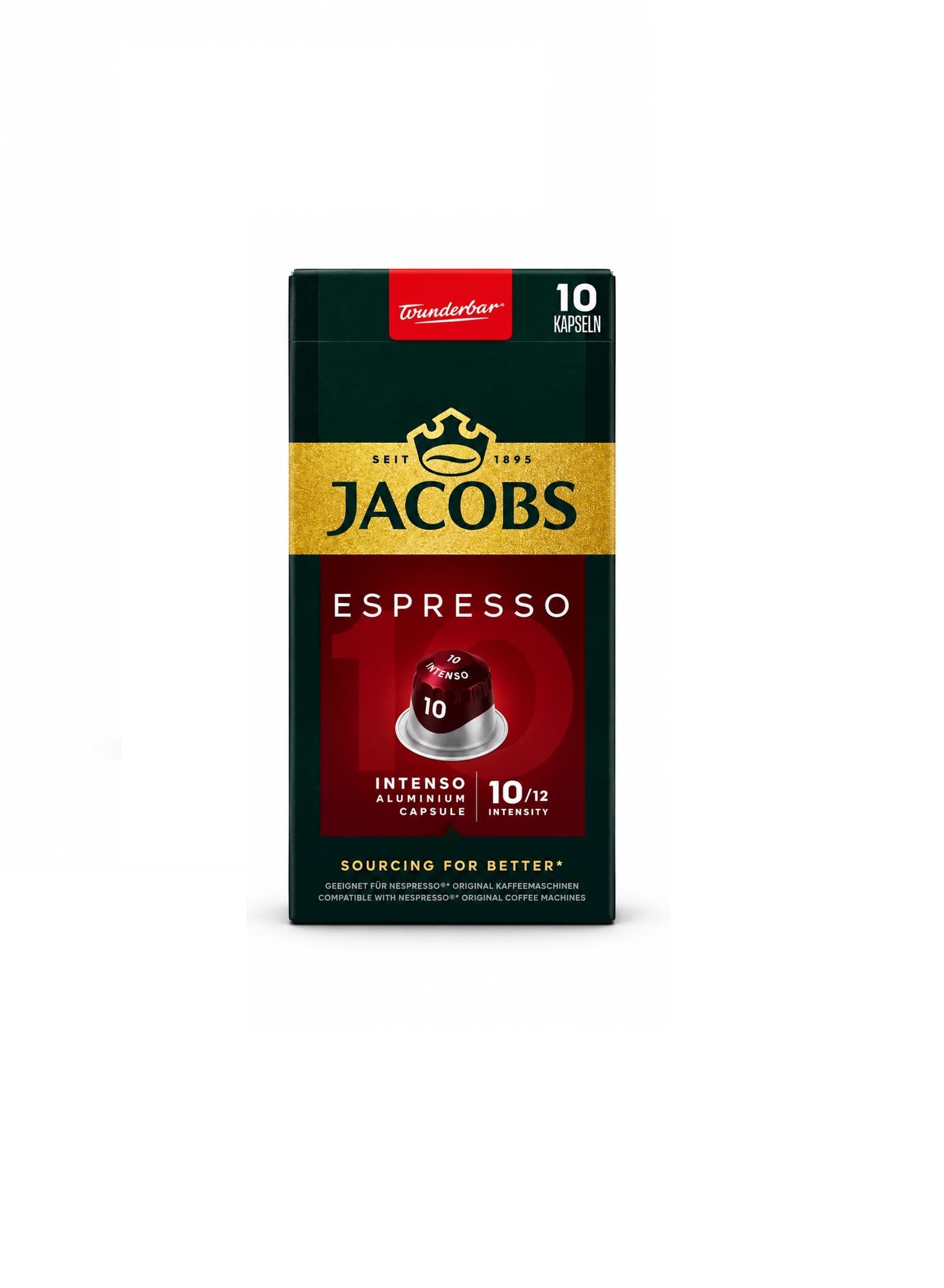 کپسول قهوه جاکوبس مدل اسپرسو اینتنسو Espresso Intenso تعداد 10 عددی