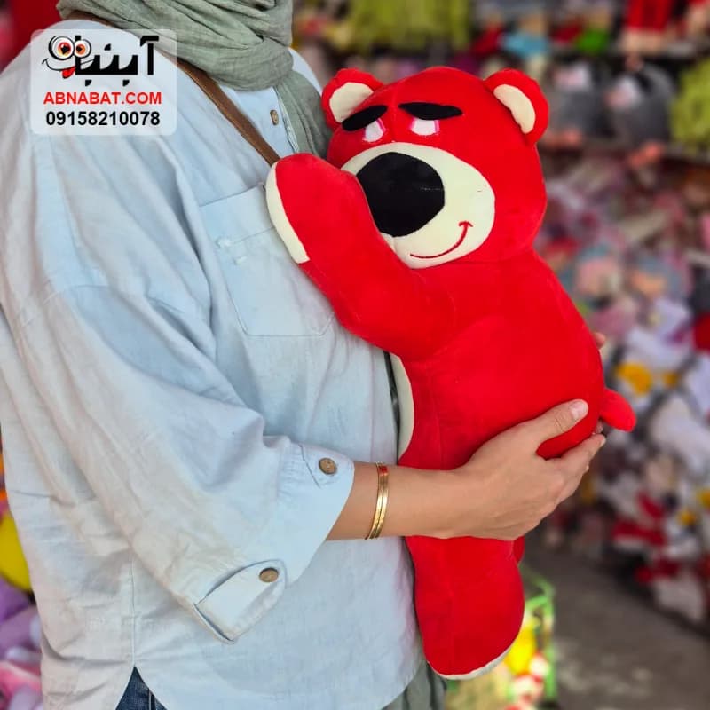 عروسک خرس لاتسو قهوه ای روشن 60 سانتی کد 1485