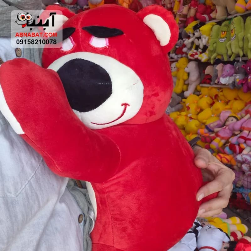 عروسک خرس لاتسو قهوه ای روشن 60 سانتی کد 1485 — تصویر ۳