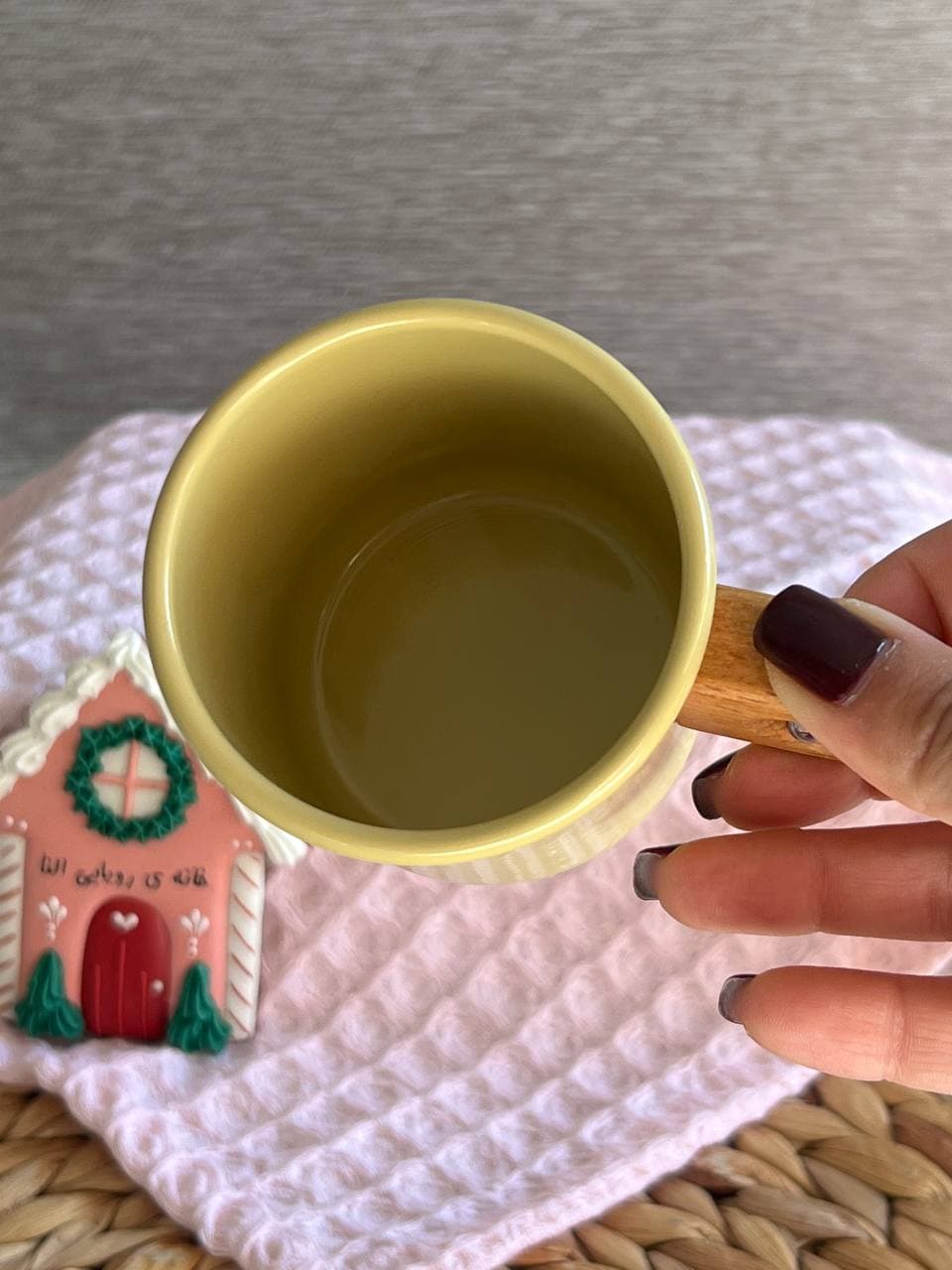 ماگ لعابی دسته چوبی لایت مدل براق- 250 سی سی — تصویر ۴
