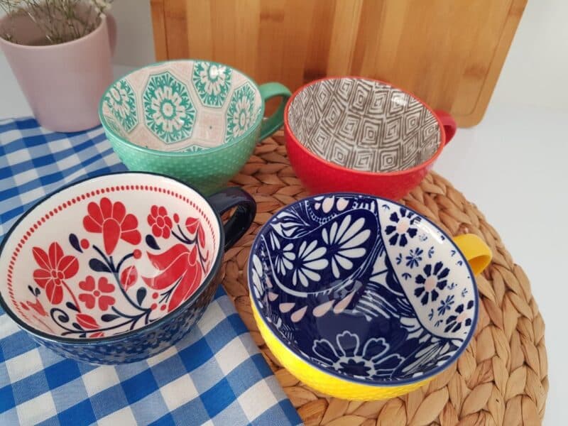 فنجان لته خوری طرح دار دنی هوم کد 111 – مدل شیاردار — تصویر ۵