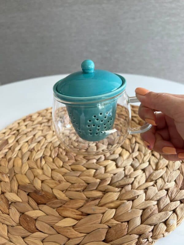 فنجان دمنوش پیرکس صافی چینی — تصویر ۶