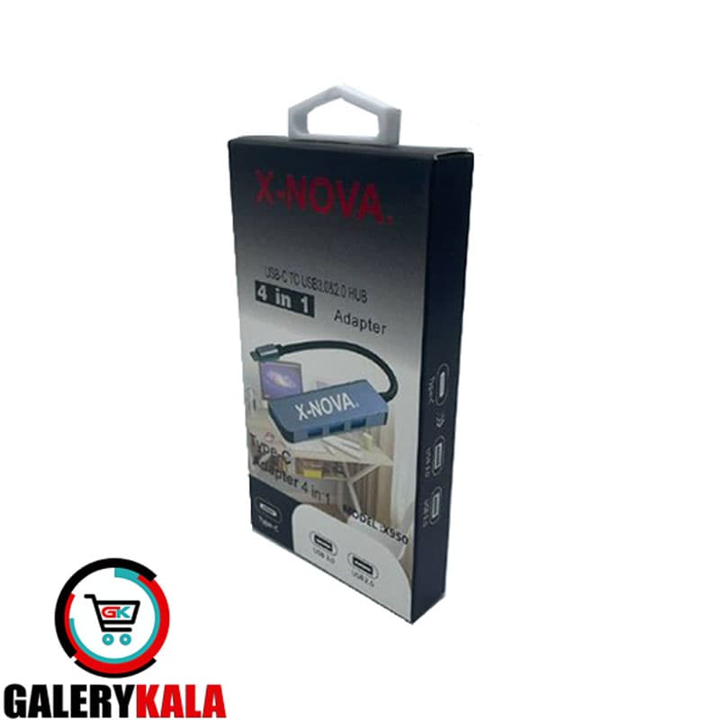 هاب4 پورت Type-C to USB3.0 X-NOVA مدل X950 — تصویر ۲