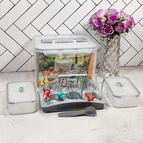 43052 سرویس چای و صبحانه خوری مسافرتی ساده طوسی لیمون (6)