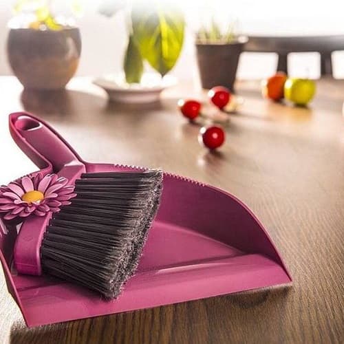 ست فرچه و خاک انداز فانتزی 148235 لیمون (12)