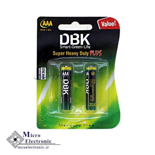 باتری نیم قلمی R03 جفتی DBK