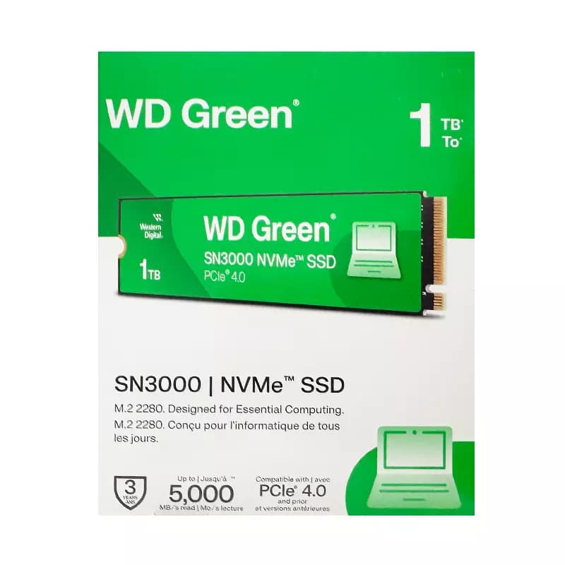 حافظه Western Green SSD SN3000 1TB M.2 99 استوک — تصویر ۵