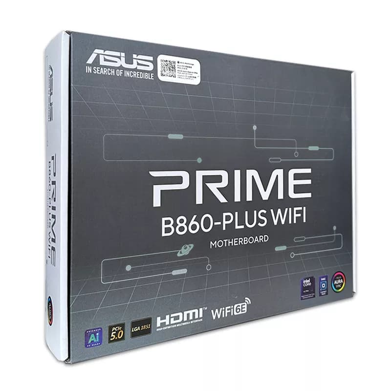 باندل مادربرد Asus Prime B860 Plus wifi + Ultra 5 245K استوک در حد نو گارانتی تا 1407/09 — تصویر ۵