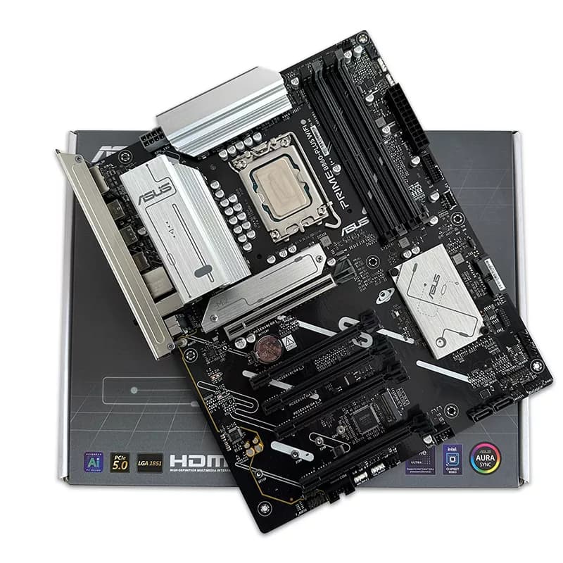 باندل مادربرد Asus Prime B860 Plus wifi + Ultra 5 245K استوک در حد نو گارانتی تا 1407/09