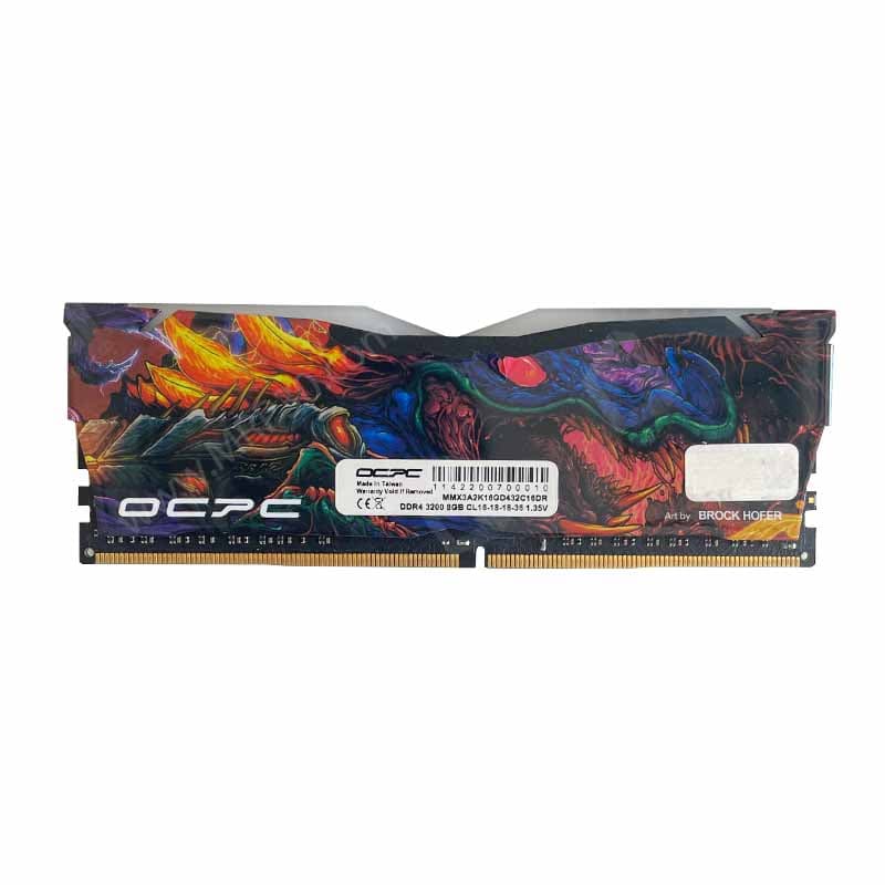 رم 8 گیگ OCPC XTREME Hyper Beast Edition 8GB DDR4 3200Mhz استوک گارانتی آواژنگ — تصویر ۴