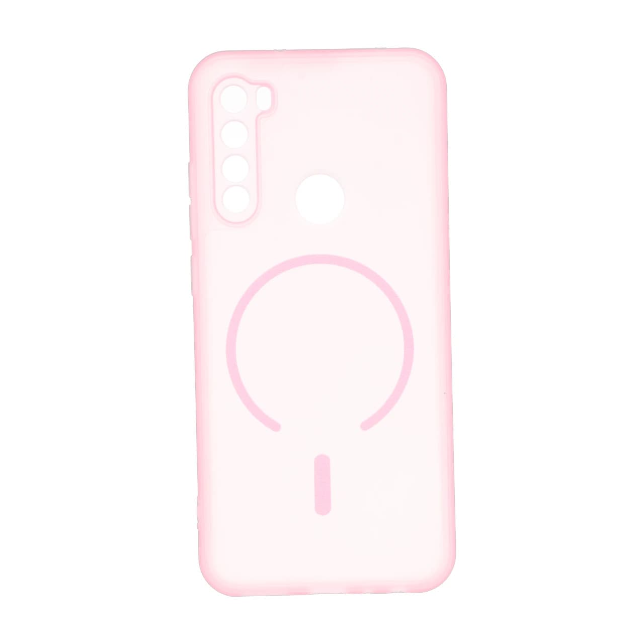 قاب ژله ای مات طرح مگ سیف Power محافظ لنزدار Xiaomi Redmi Note 8 – صورتی