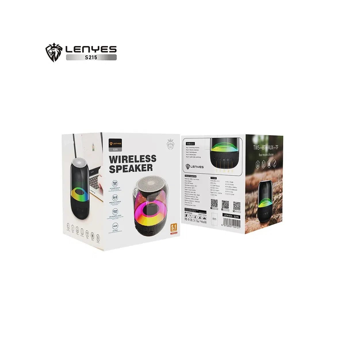 اسپیکر لنیز مدل S215 برند LENYES – اصل — تصویر ۵