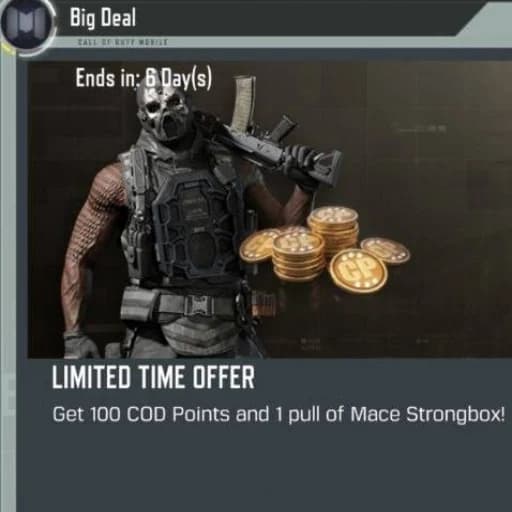 آفر لیمیت 100 سی پی و باکس mace