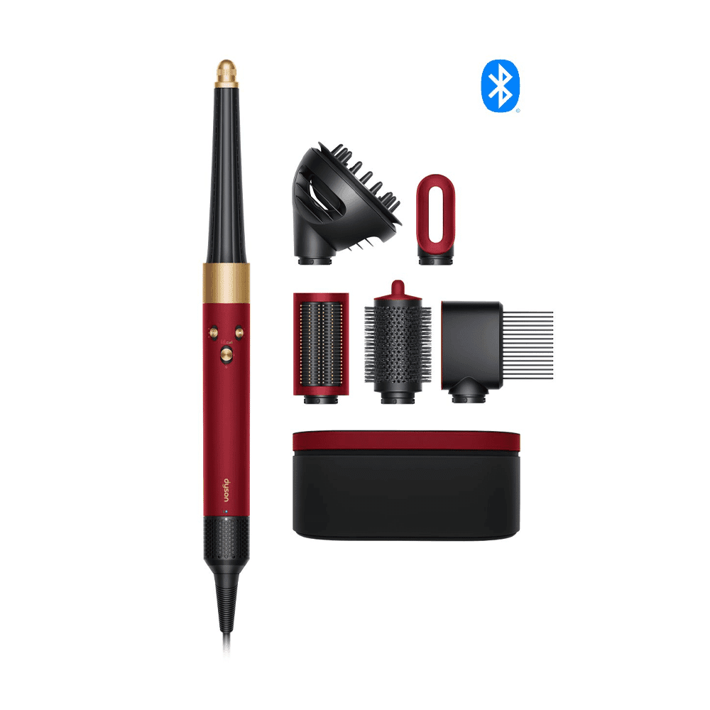حالت دهنده مو دایسون مدل Dyson Airwrap HS08 i.d.™ multi-styler and dryer – Curly+Coily (Red velvet/Gold) ( ردولوت / طلایی)