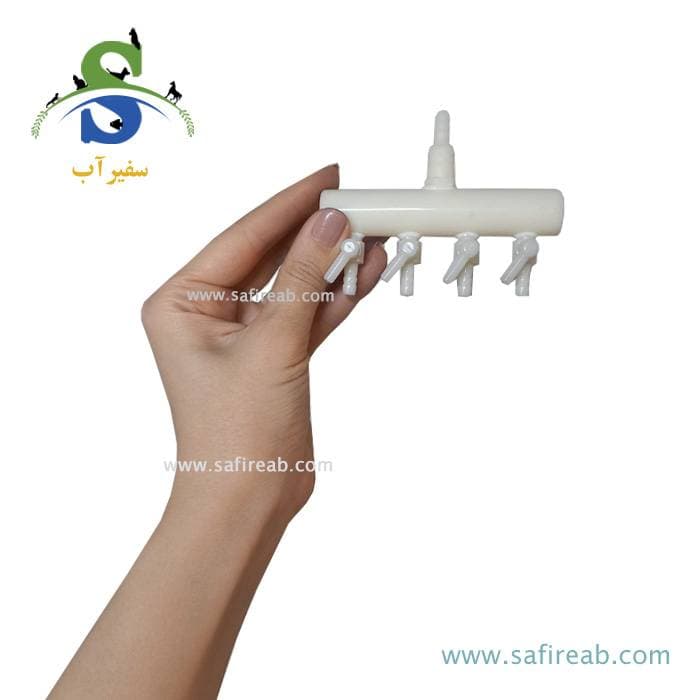 ترمینال تقسیم هوا پلاستیکی سفید سری DE — تصویر ۵