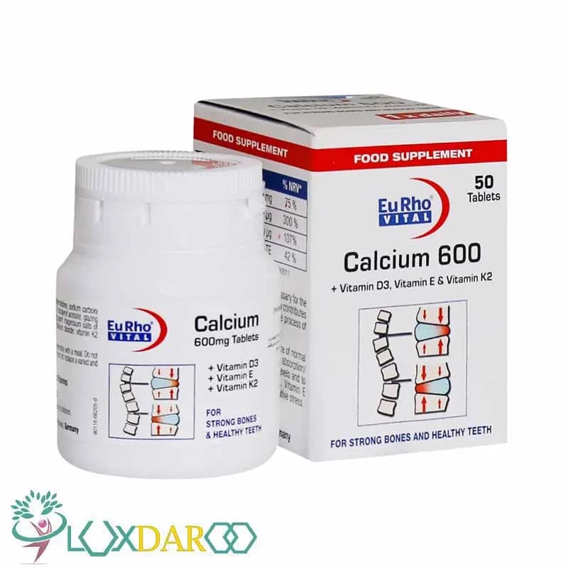 کلسیم ۶۰۰ میلی گرمی یوروویتال Calcium 600 mg EURHO VITAL