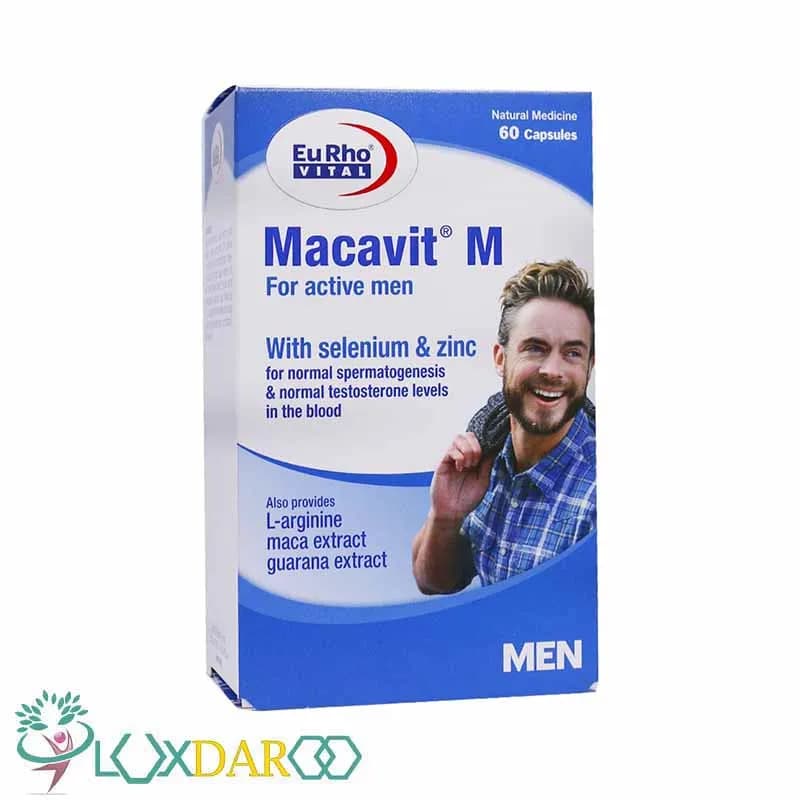 کپسول ماکاویت ام یوروویتال ۶۰ عددEuRho Vital Macavit M 60 caps