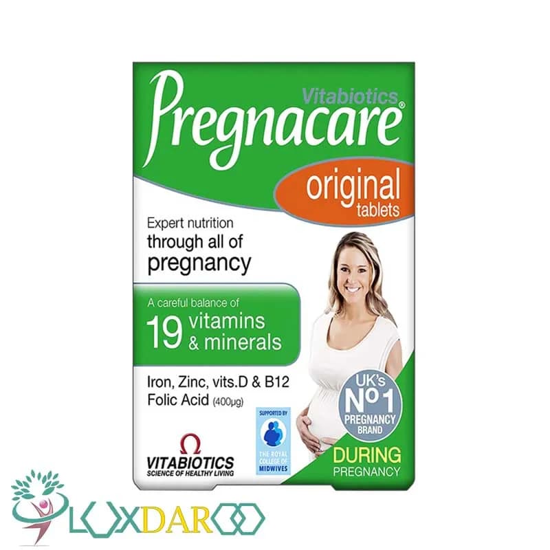 قرص پرگناکر ویتابیوتیکس اورجینال مخصوص بانوان ۳۰ عددیVitabiotics Pregnacare Original 30 Tabs