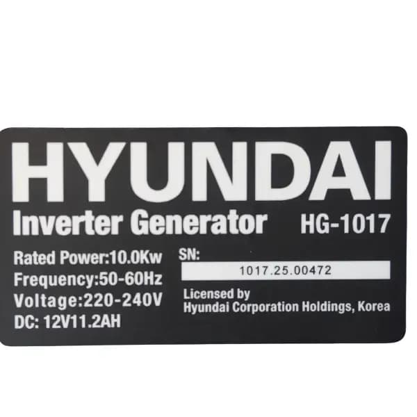 موتور برق بنزینی اینورتر هیوندای 10 کیلووات مدل HG1017 — تصویر ۷