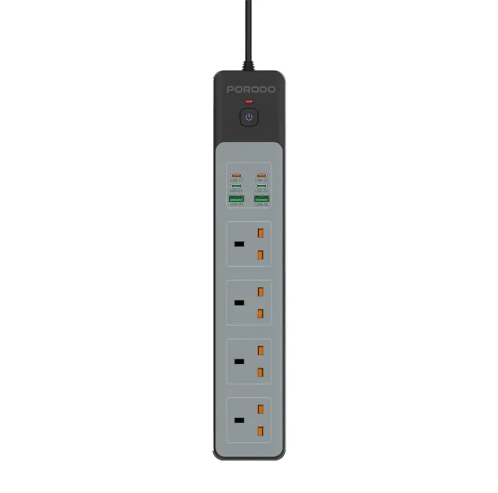 محافظ شوک الکتریکی و چند راهی برق پرودو مدل PD-FWCHO45-BK-65W — تصویر ۸