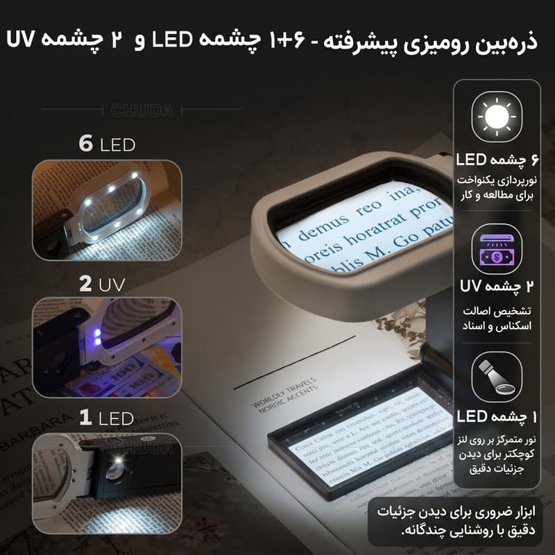 ذره بین مدل TH-7018-FX — تصویر ۴