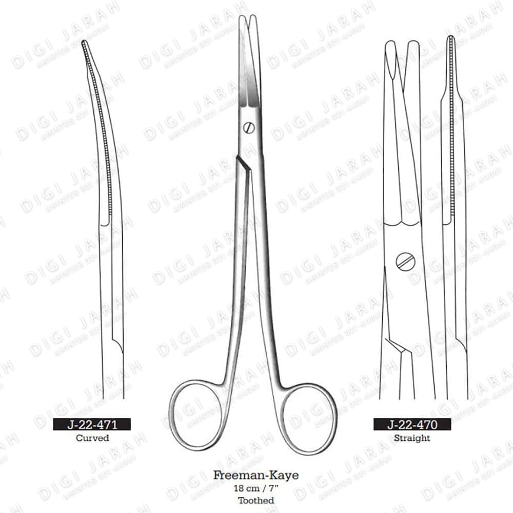 قیچی پوستی کرو J-22-471 surgicon 18cm
