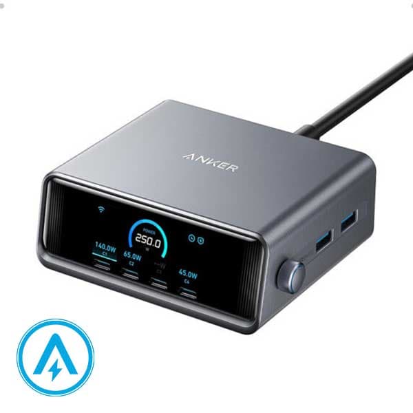 هاب شارژر رومیزی 250 وات انکر Anker Prime Charger A2345 — تصویر ۲