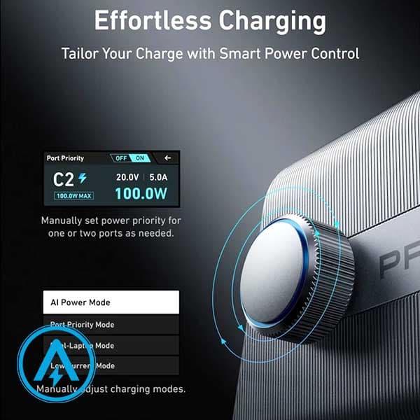 هاب شارژر رومیزی 250 وات انکر Anker Prime Charger A2345 — تصویر ۴