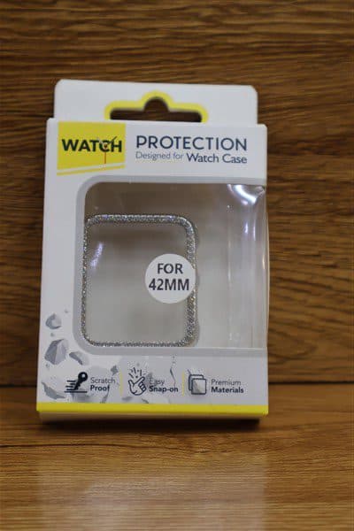 گارد نگین دار اپل واچ 42MM نقره ای