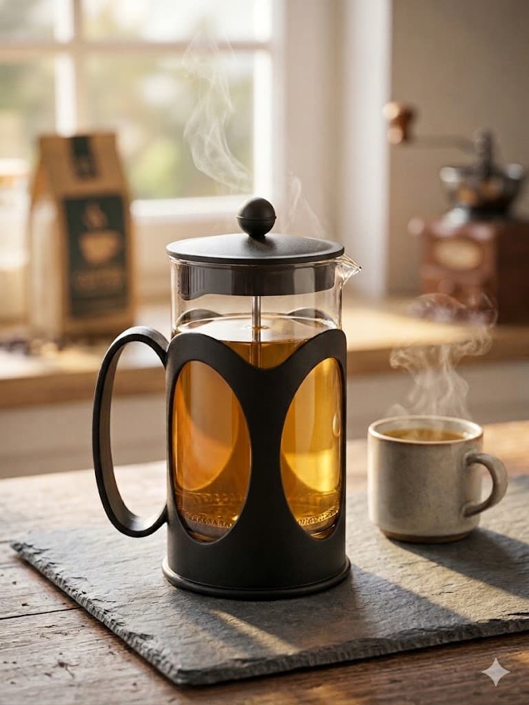 فرنچ پرس مشکی گنجایش 600 سی سی — تصویر ۲