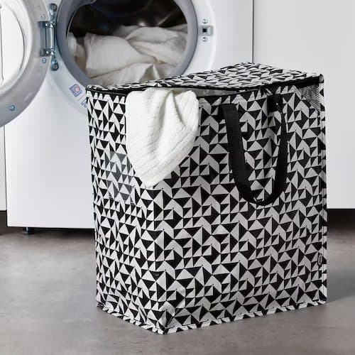 کیف دستی سیاه و سفید ایکیا IKEA-KNALLA — تصویر ۶