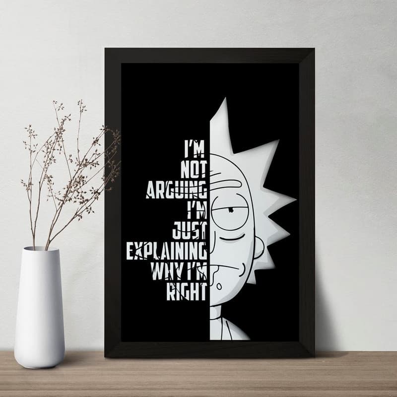 تابلو خندالو مدل ریک و مورتی Rick and Morty کد 3212 — تصویر ۲