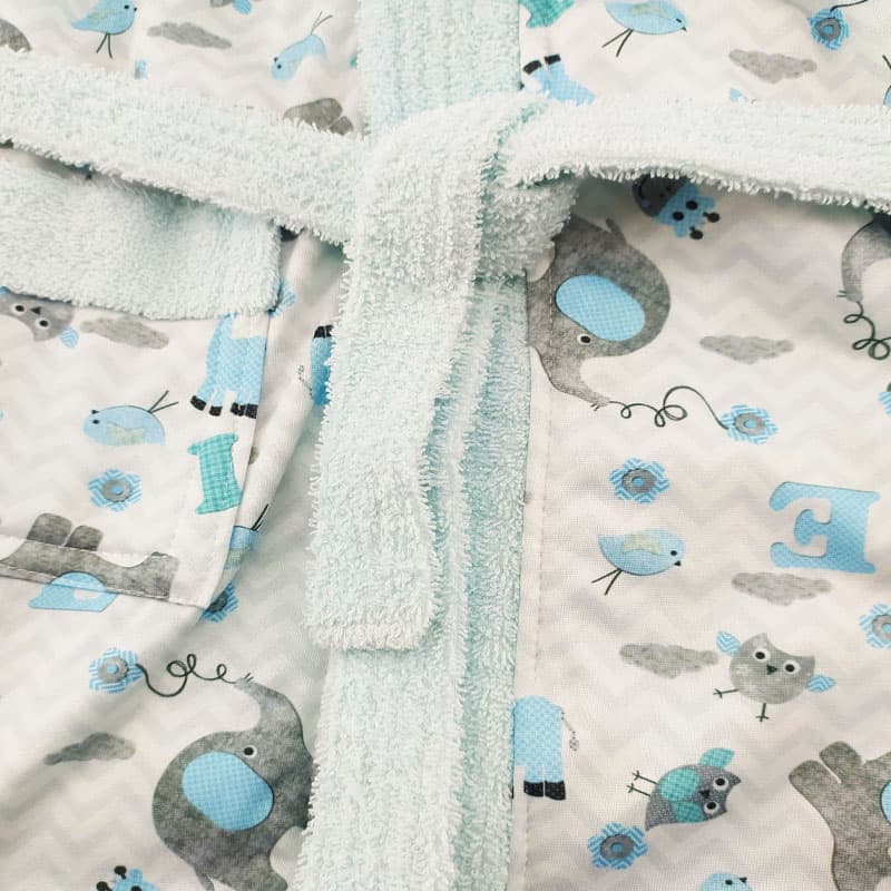 حوله تن پوش کلاه دار طرح فیل و گنجشک مادرکر Mothercare — تصویر ۳