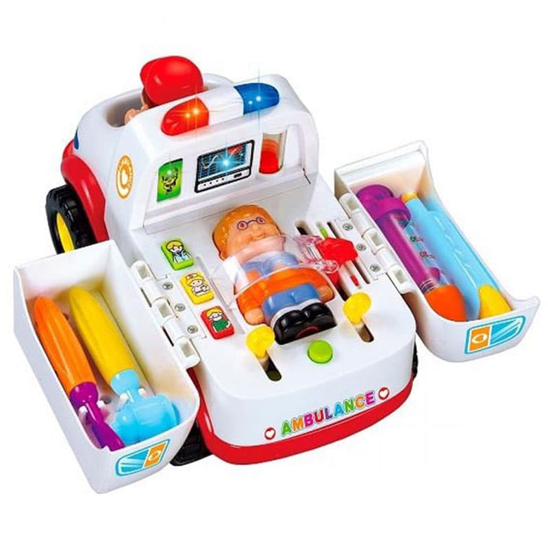اسباب بازی آمبولانس با تجهیزات پزشکی 36+ ماه هولا تویز Hola Toys — تصویر ۶
