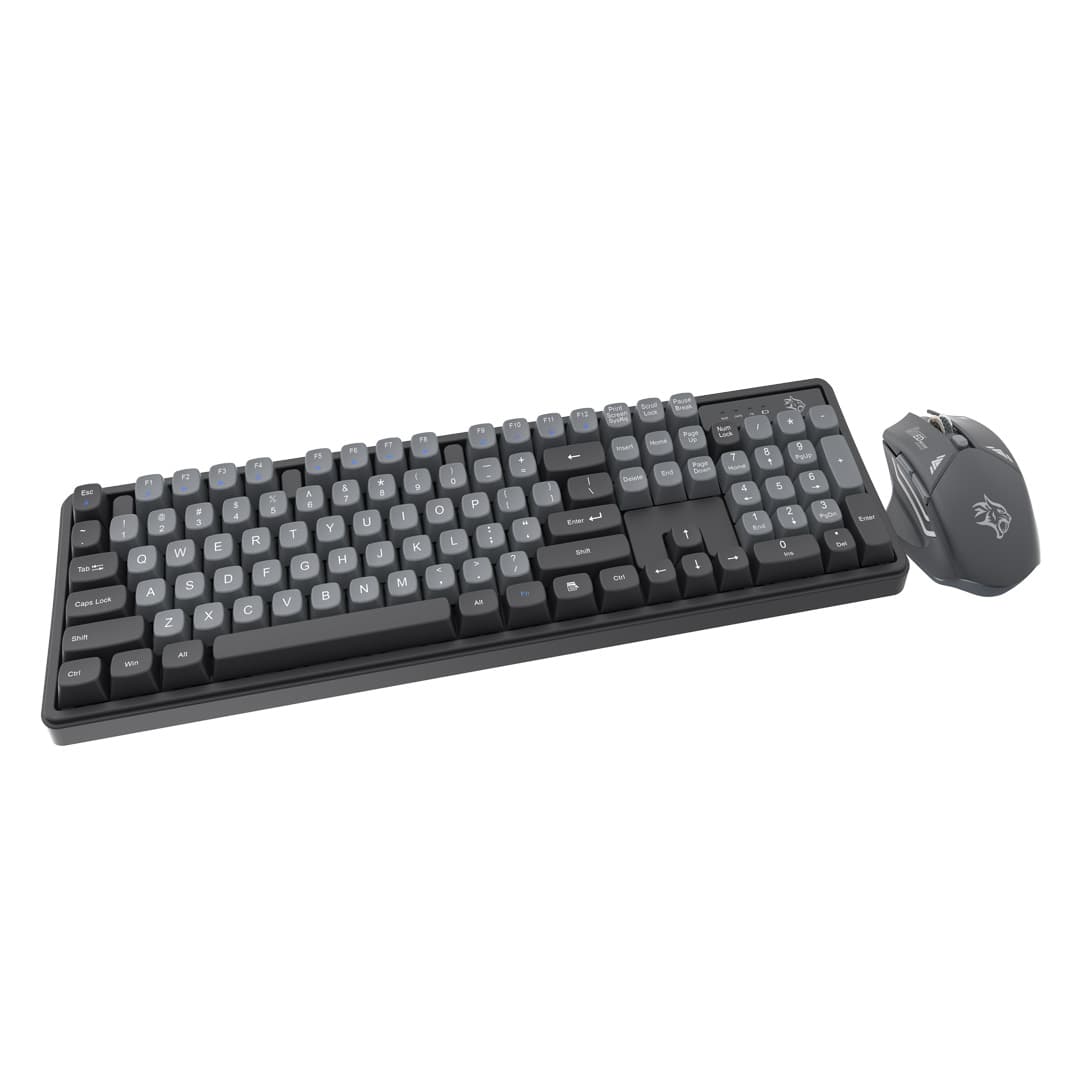 ست موس و کیبورد گیمینگ پرودو مدل Porodo Gaming Wireless Keyboard Mouse Set 2.4GHz 1600 DPI — تصویر ۳