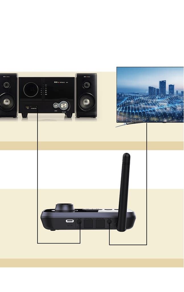 گیرنده/فرستنده بلوتوث پرودو مدل Porodo 3in1 Bluetooth Transmitter Receiver and Wireless Audio Adaptor 3IN1RTA — تصویر ۴