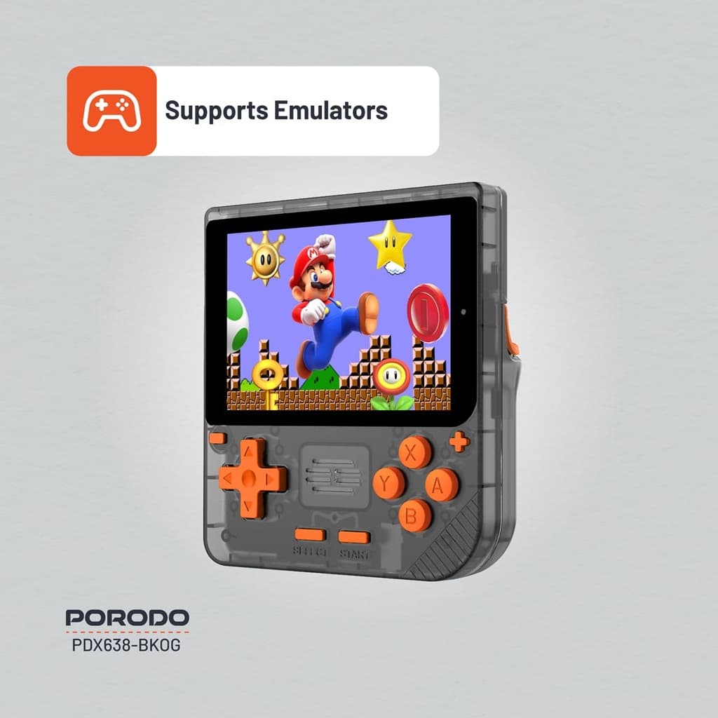 کنسول بازی همراه 64 گیگابایت حافظه پرودو Porodo Gaming Retro Arcade Gaming Console — تصویر ۷